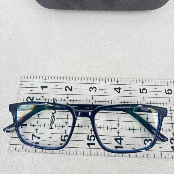 Adin Thomas AT-514 Europa Mens Eyeglass Frames Lenses Case For Parts Replacement - Picture 3 of 5